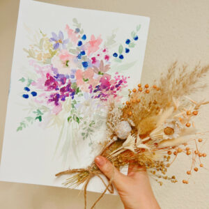 TROCKENBLUMEN & AQUARELL