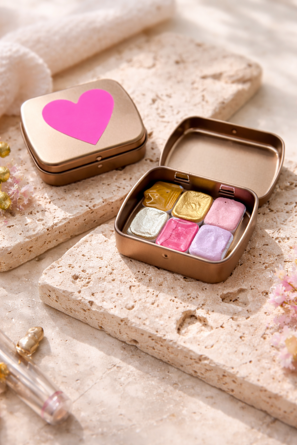 Golden Blush – Aquarell Mini-Set