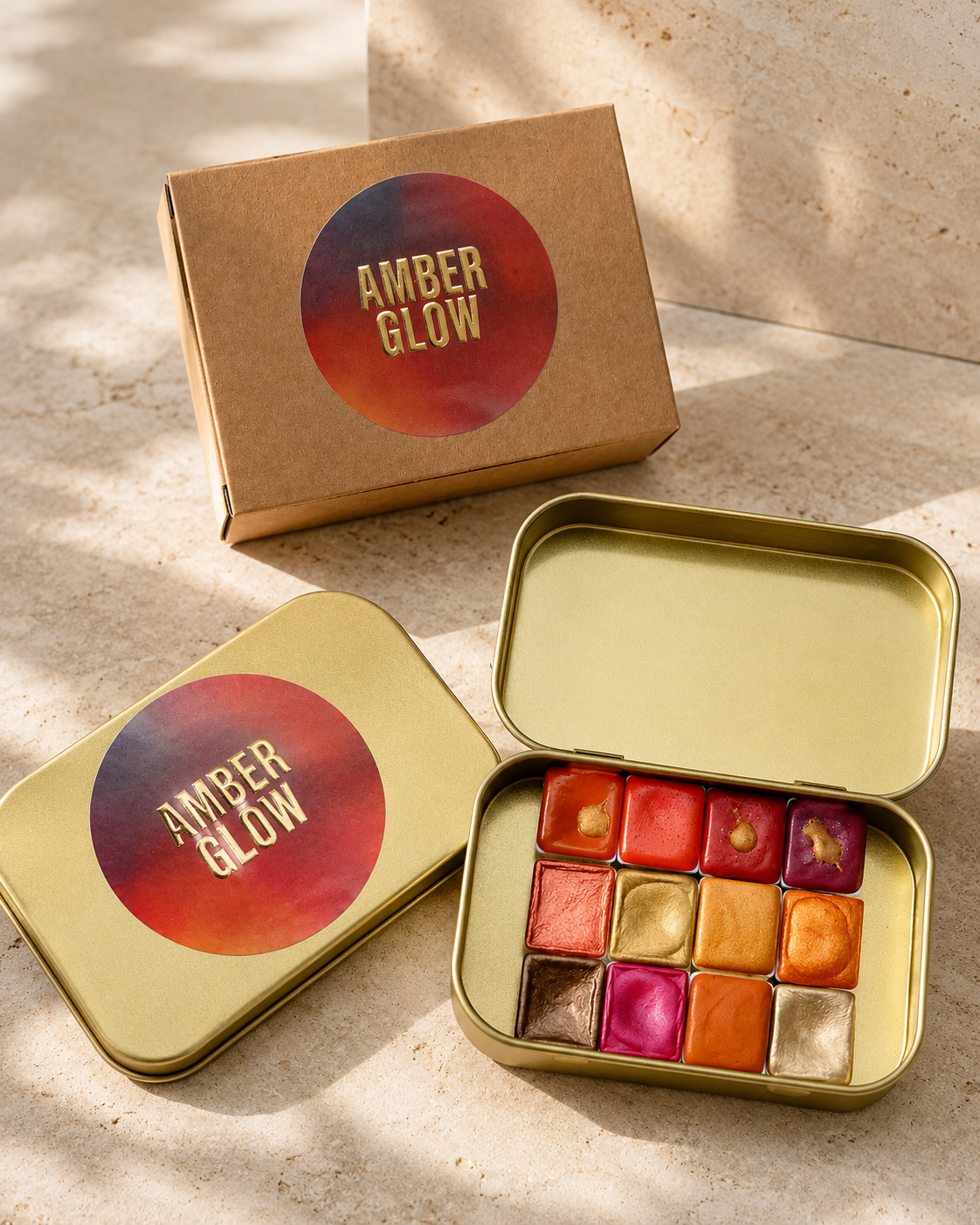 AMBER GLOW – Herbstaquarellkasten