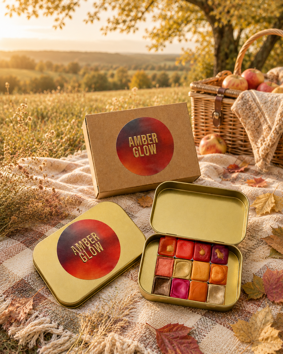 AMBER GLOW – Herbstaquarellkasten – Bild 3